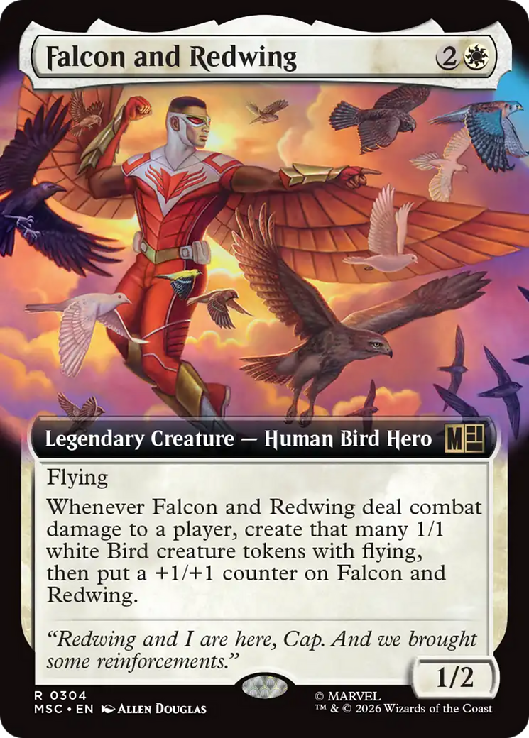 Falcon and Redwing (Extended Art) [Marvel Super Heroes Commander] | Jack's On Queen