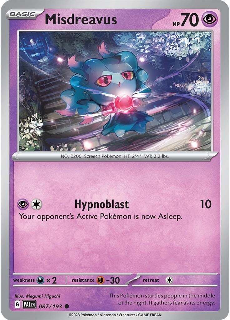 Misdreavus (087/193) [Scarlet & Violet: Paldea Evolved] | Jack's On Queen