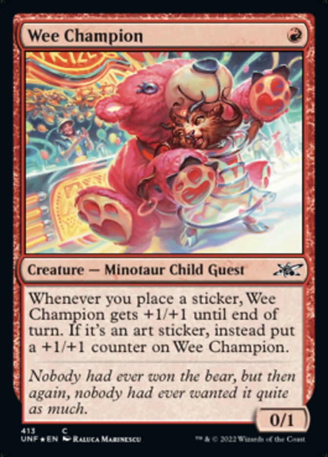 Wee Champion (Galaxy Foil) [Unfinity] | Jack's On Queen