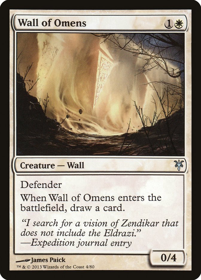 Wall of Omens [Duel Decks: Sorin vs. Tibalt] | Jack's On Queen