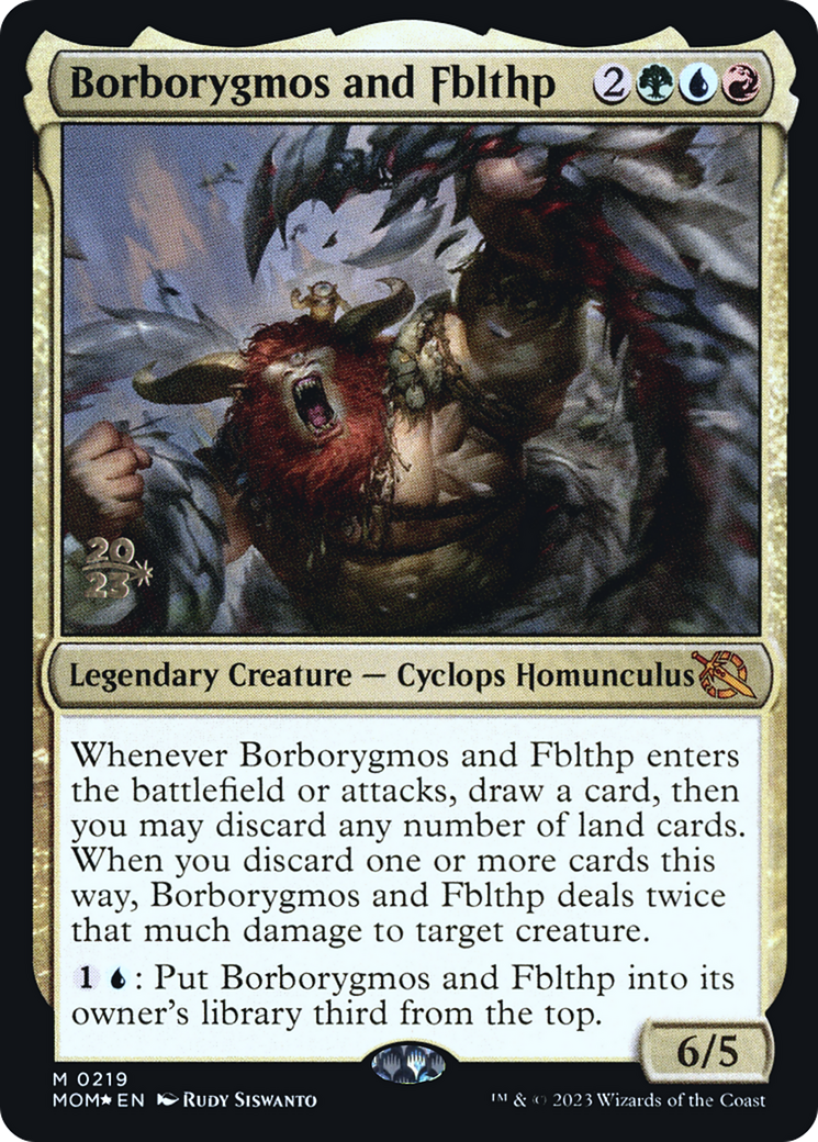 Borborygmos and Fblthp [March of the Machine Prerelease Promos] | Jack's On Queen