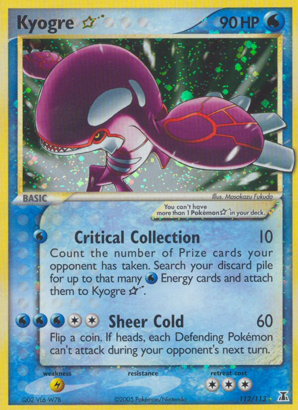 Kyogre Star (112/113) [EX: Delta Species] | Jack's On Queen