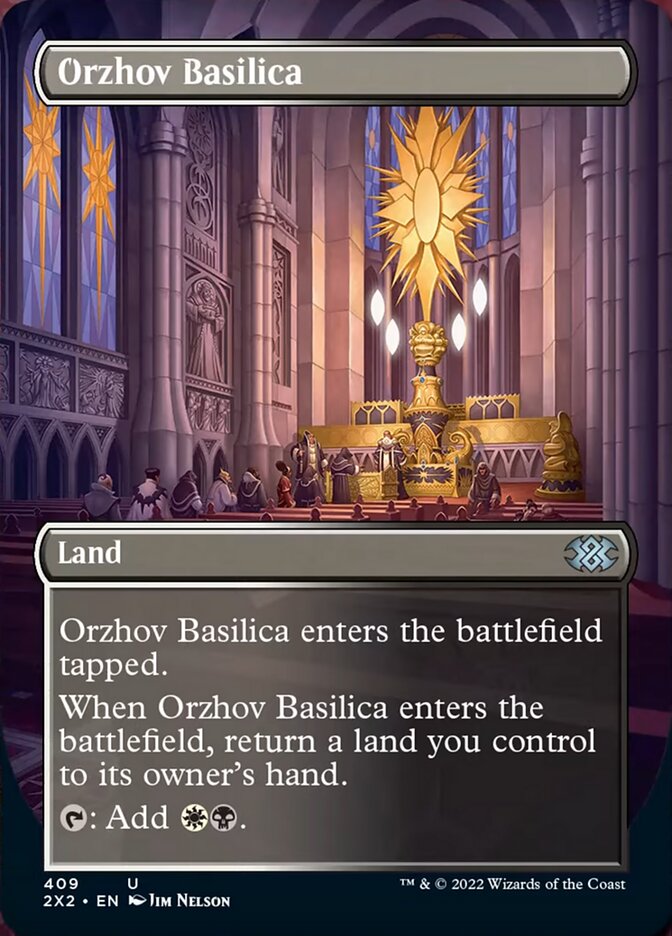 Orzhov Basilica (Borderless Alternate Art) [Double Masters 2022] | Jack's On Queen