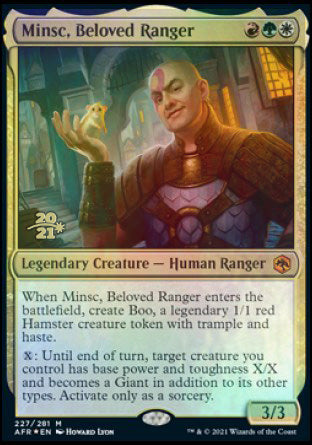 Minsc, Beloved Ranger [Dungeons & Dragons: Adventures in the Forgotten Realms Prerelease Promos] | Jack's On Queen