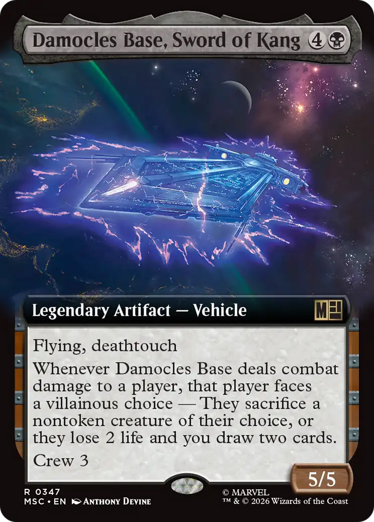Damocles Base, Sword of Kang (Extended Art) [Marvel Super Heroes Commander] | Jack's On Queen