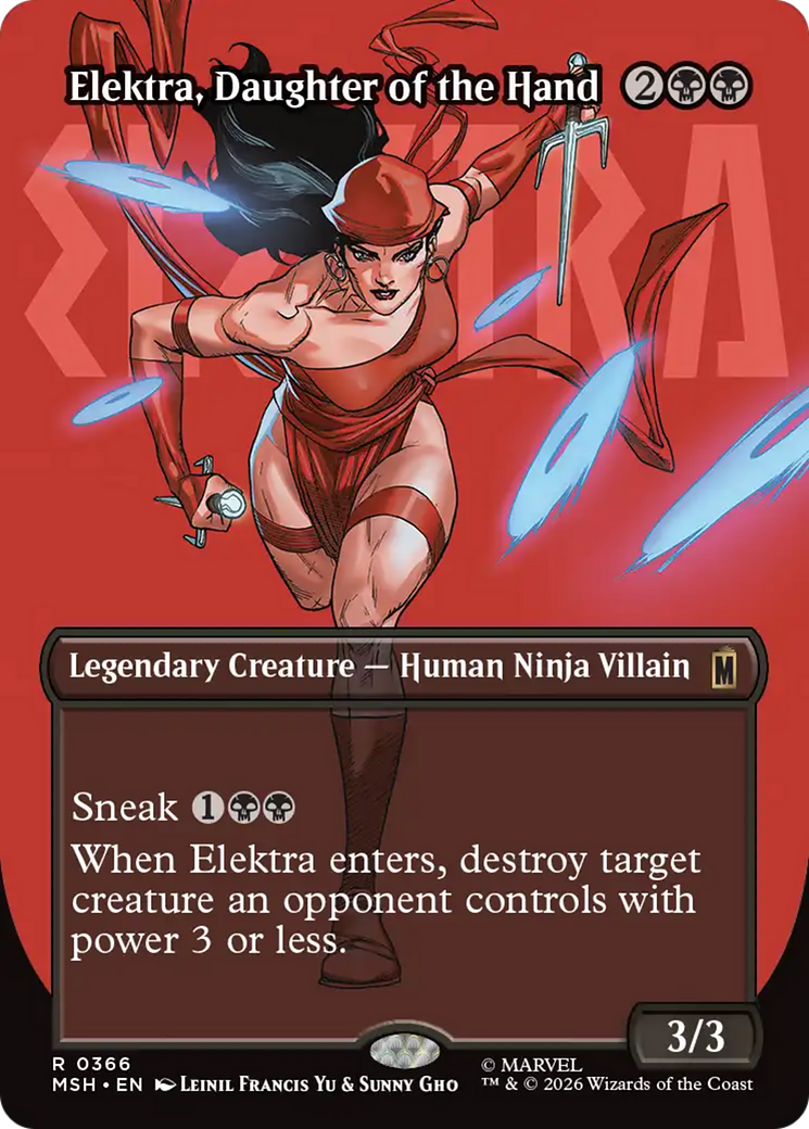 Elektra, Daughter of the Hand (Borderless) (366) [Marvel Super Heroes] | Jack's On Queen