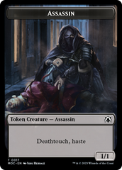 Assassin // Knight (10) Double-Sided Token [March of the Machine Commander Tokens] | Jack's On Queen