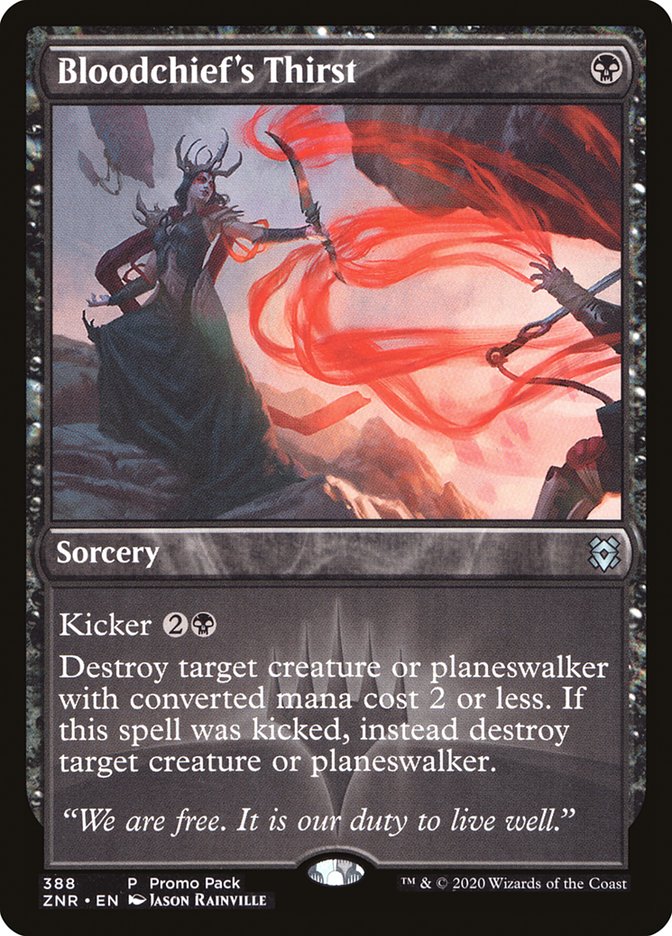 Bloodchief's Thirst (Promo Pack) [Zendikar Rising Promos] | Jack's On Queen