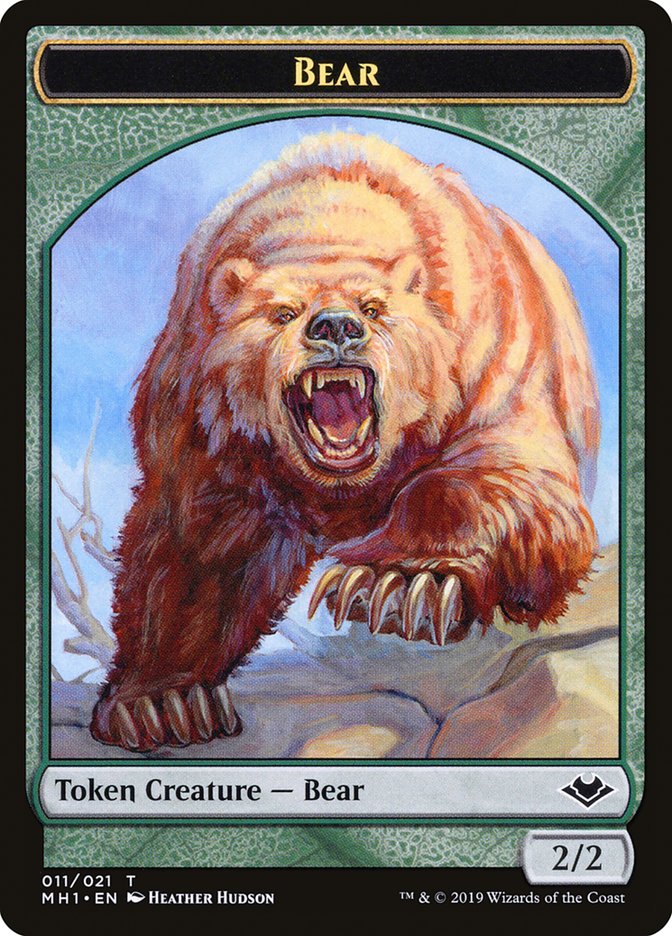 Illusion // Bear Double-Sided Token [Modern Horizons Tokens] | Jack's On Queen