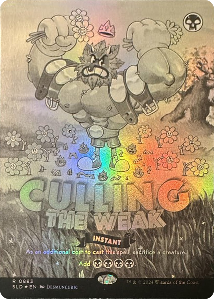 Culling the Weak (Black & White Foil) [Secret Lair Drop Series] | Jack's On Queen