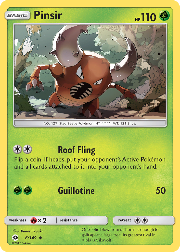 Pinsir (6/149) [Sun & Moon: Base Set] | Jack's On Queen