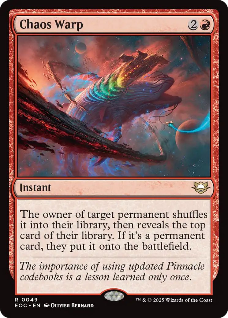 Chaos Warp [Edge of Eternities Commander] | Jack's On Queen