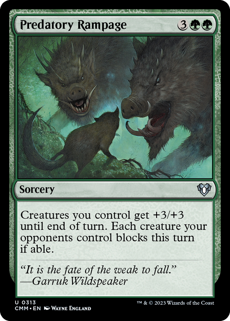Predatory Rampage [Commander Masters] | Jack's On Queen