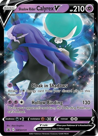 Shadow Rider Calyrex V (SWSH131) (Jumbo Card) [Sword & Shield: Black Star Promos] | Jack's On Queen