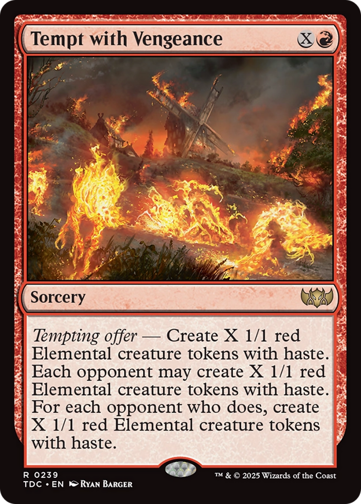 Tempt with Vengeance [Tarkir: Dragonstorm Commander] | Jack's On Queen