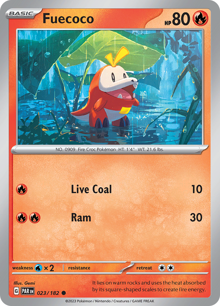 Fuecoco (023/182) [Scarlet & Violet: Paradox Rift] | Jack's On Queen