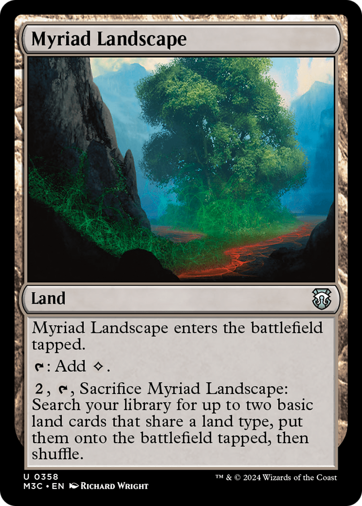 Myriad Landscape (Ripple Foil) [Modern Horizons 3 Commander] | Jack's On Queen