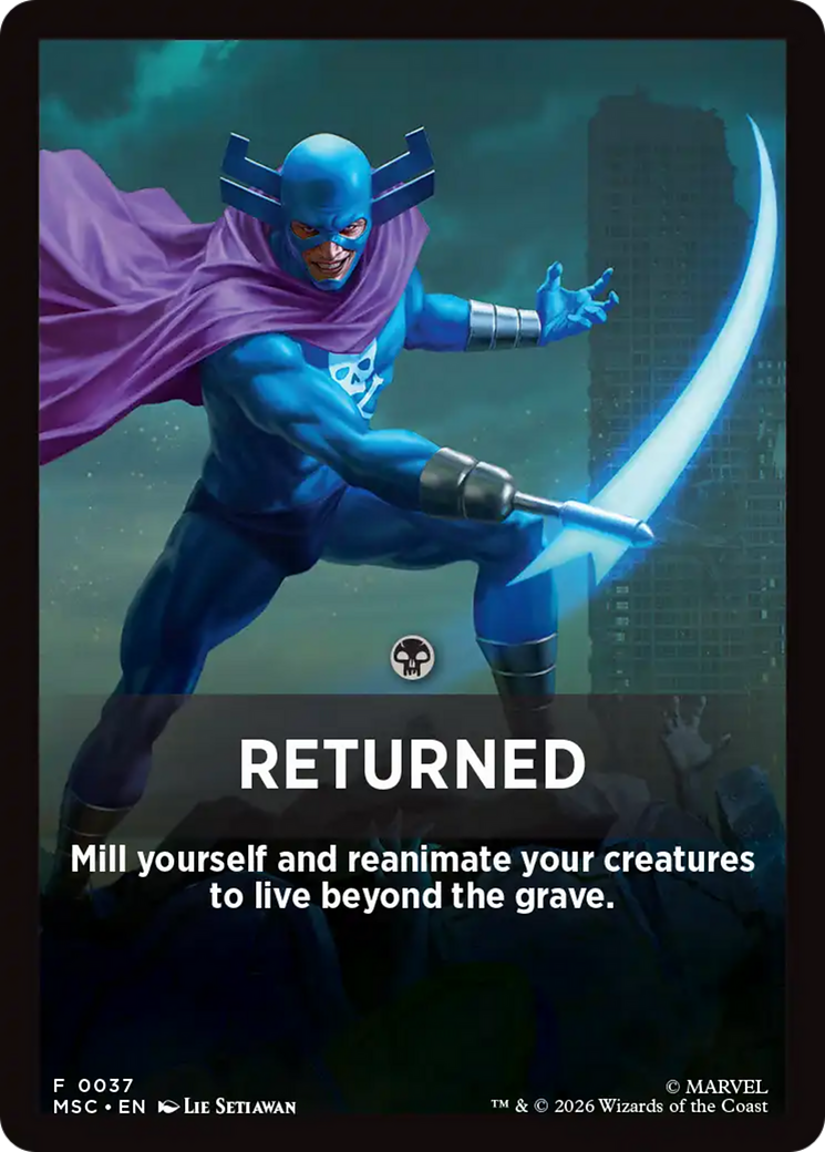 Returned Theme Card [Marvel Super Heroes Commander] | Jack's On Queen