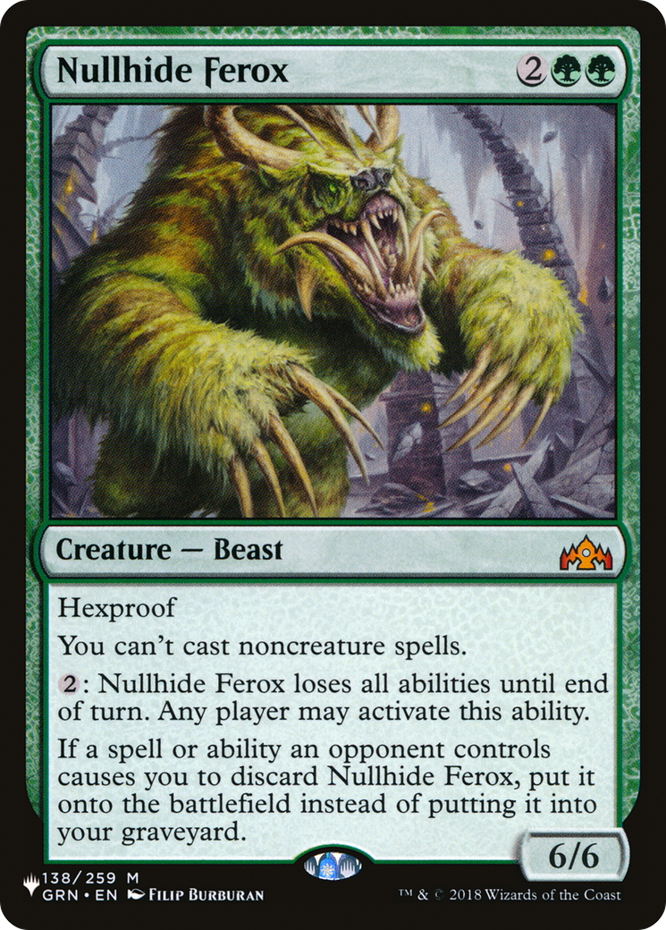 Nullhide Ferox [The List Reprints] | Jack's On Queen