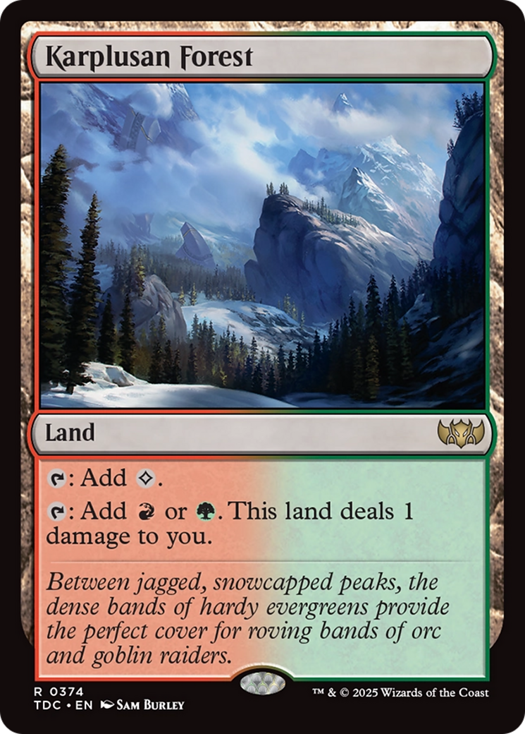 Karplusan Forest [Tarkir: Dragonstorm Commander] | Jack's On Queen