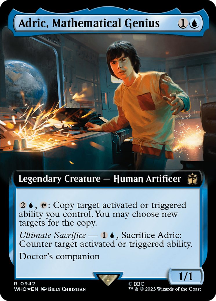 Adric, Mathematical Genius (Extended Art) (Surge Foil) [Doctor Who] | Jack's On Queen