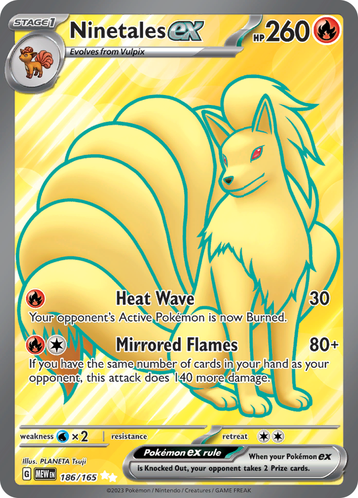 Ninetales ex (186/165) [Scarlet & Violet: 151] | Jack's On Queen