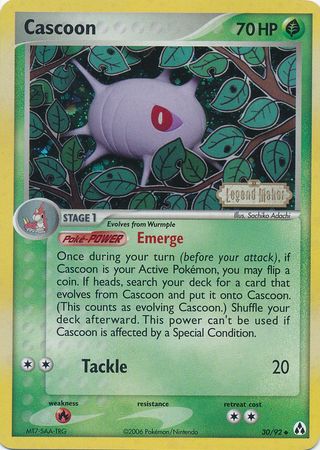 Cascoon (30/92) (Stamped) [EX: Legend Maker] | Jack's On Queen