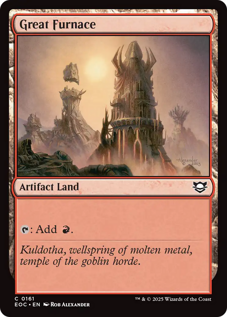 Great Furnace [Edge of Eternities Commander] | Jack's On Queen