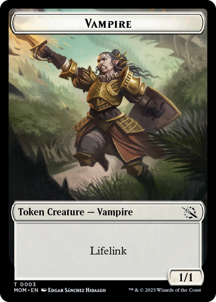 Elemental (9) // Vampire Double-Sided Token [March of the Machine Tokens] | Jack's On Queen