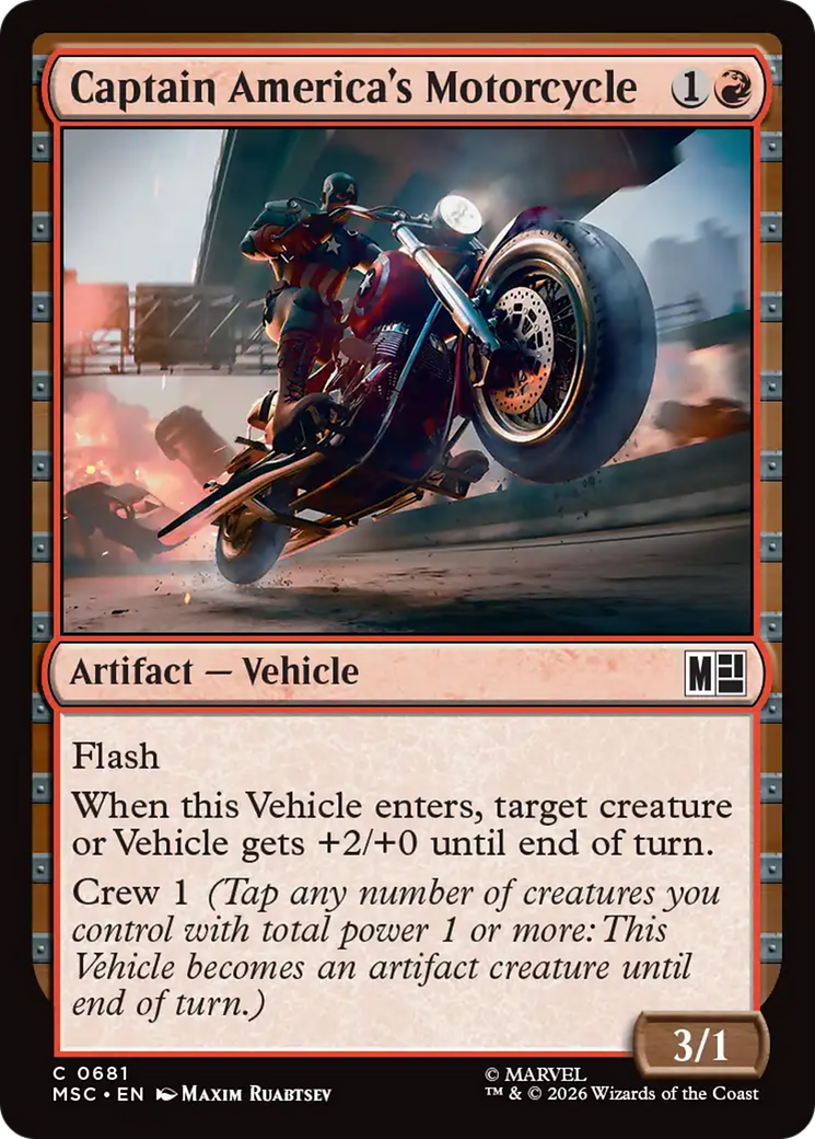 Captain America's Motorcycle [Marvel Super Heroes Commander] | Jack's On Queen