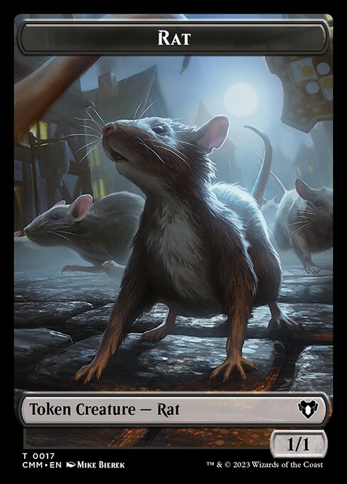 City's Blessing // Rat Double-Sided Token [Commander Masters Tokens] | Jack's On Queen