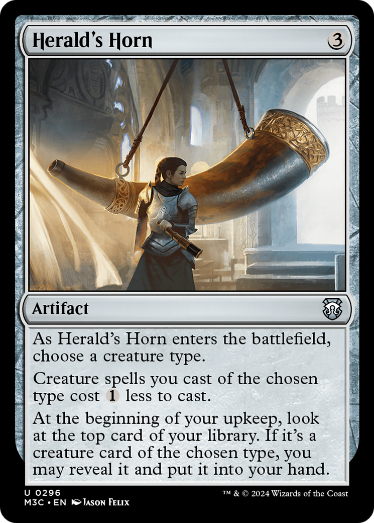 Herald's Horn (Ripple Foil) [Modern Horizons 3 Commander] | Jack's On Queen