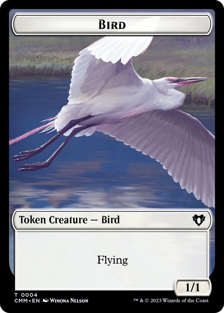 Bird Token [Commander Masters Tokens] | Jack's On Queen