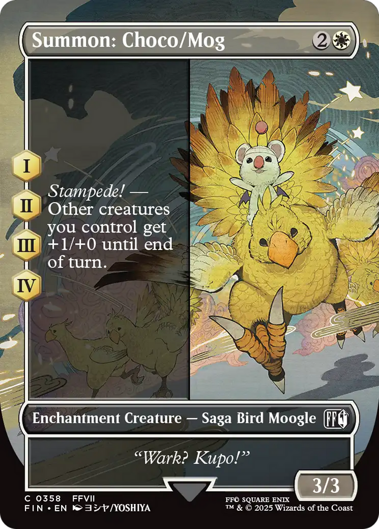 Summon: Choco/Mog (Borderless) [FINAL FANTASY] | Jack's On Queen