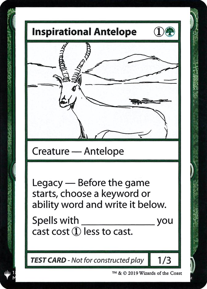 Inspirational Antelope [Mystery Booster Playtest Cards] | Jack's On Queen