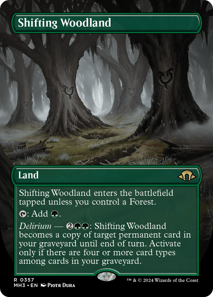 Shifting Woodland (Borderless) [Modern Horizons 3] | Jack's On Queen