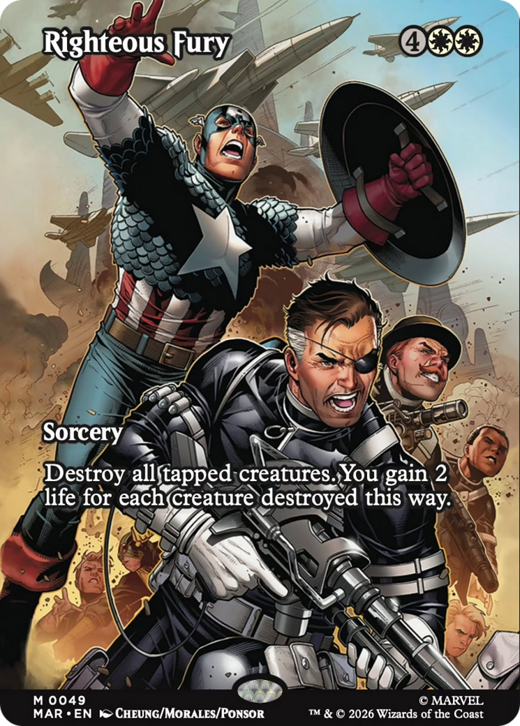 Righteous Fury (Borderless) [Marvel Universe: Eternal-Legal] | Jack's On Queen
