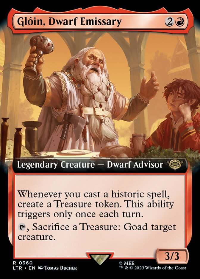 Gloin, Dwarf Emissary (Extended Art) [The Lord of the Rings: Tales of Middle-Earth] | Jack's On Queen