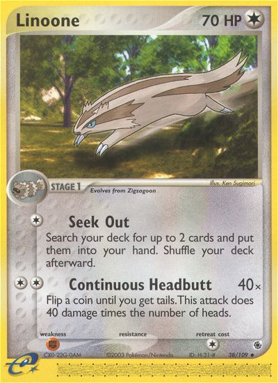 Linoone (38/109) [EX: Ruby & Sapphire] | Jack's On Queen