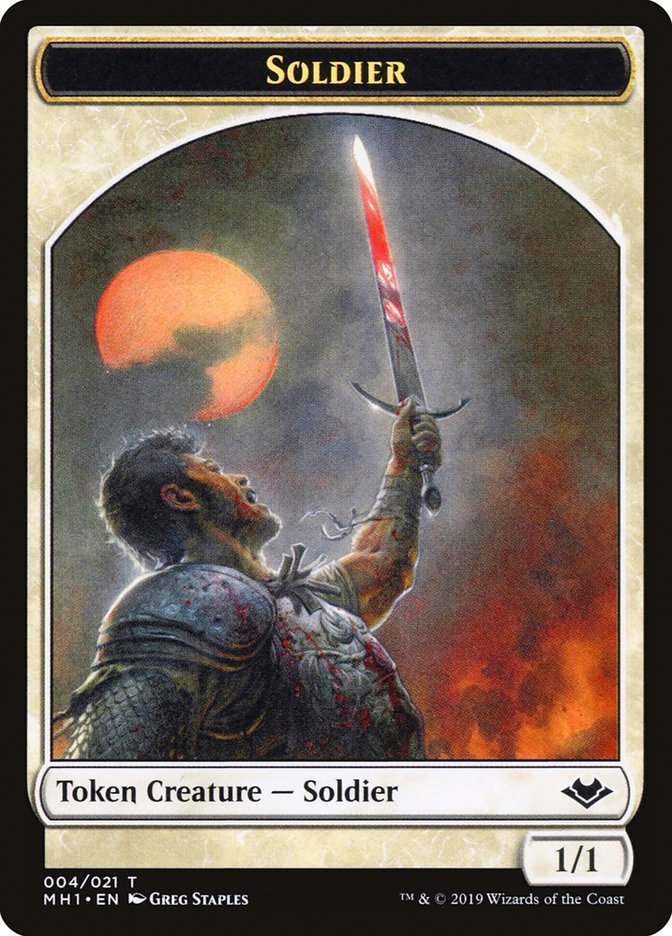 Soldier Token [Modern Horizons Tokens] | Jack's On Queen