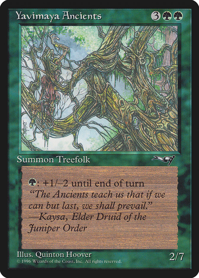 Yavimaya Ancients (Druid Art) [Alliances] | Jack's On Queen