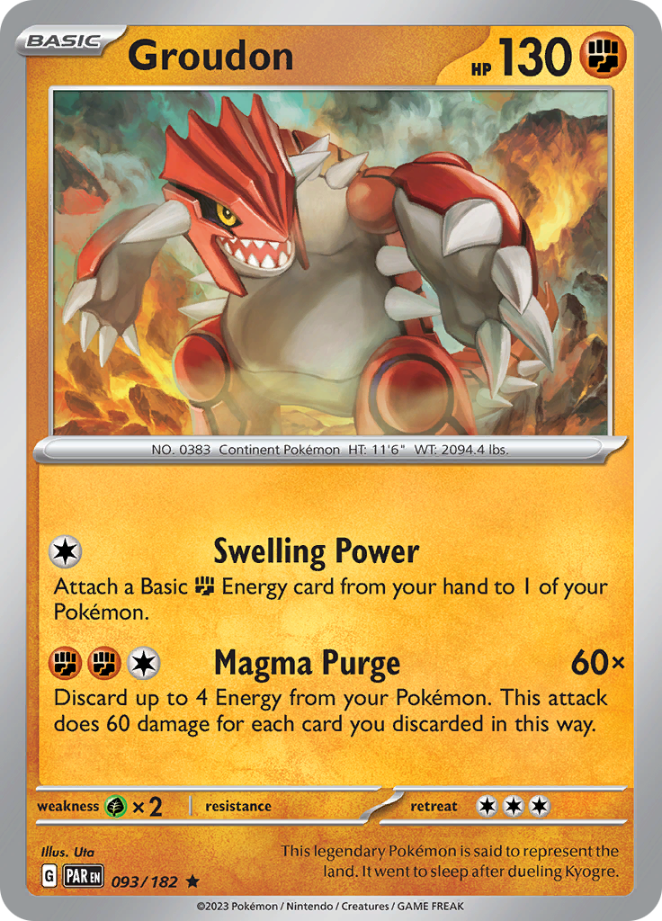 Groudon (093/182) [Scarlet & Violet: Paradox Rift] | Jack's On Queen