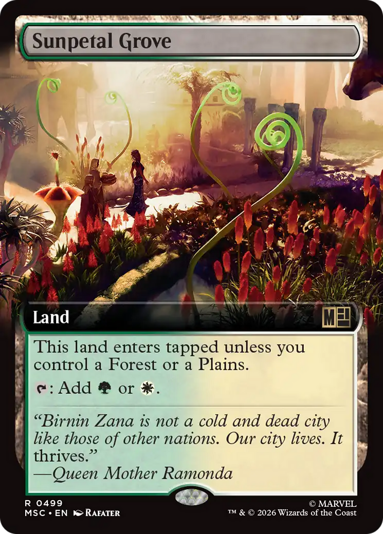 Sunpetal Grove (Extended Art) [Marvel Super Heroes Commander] | Jack's On Queen