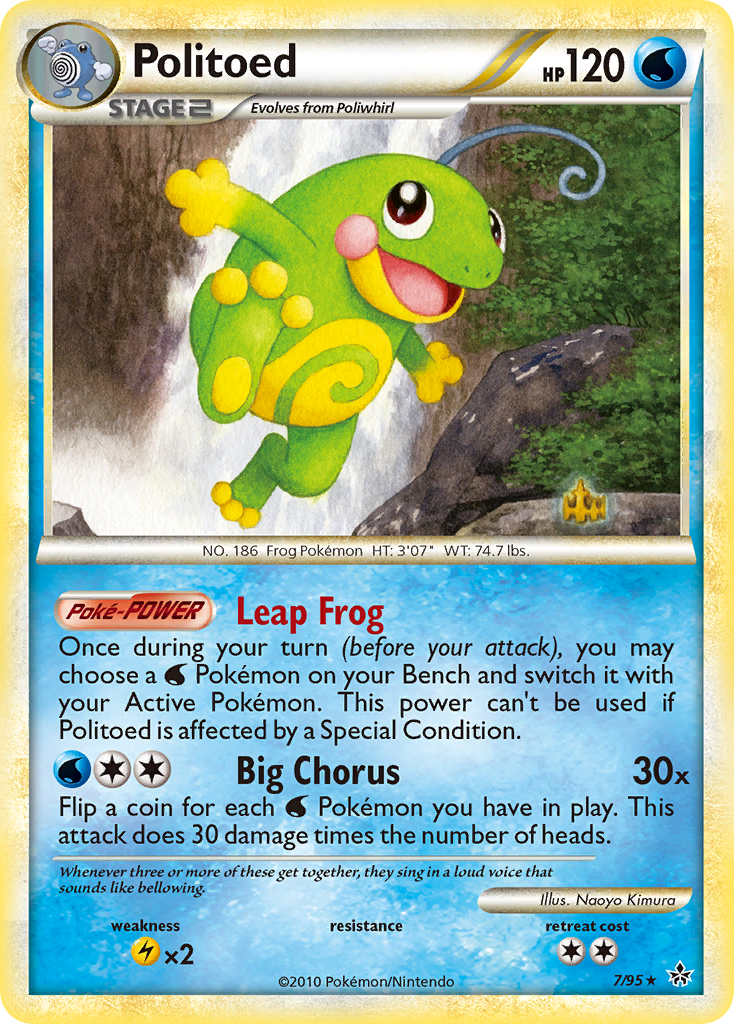Politoed (7/95) [HeartGold & SoulSilver: Unleashed] | Jack's On Queen