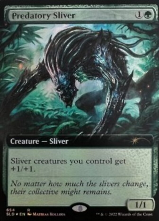 Predatory Sliver (Extended Art) [Secret Lair Drop Promos] | Jack's On Queen