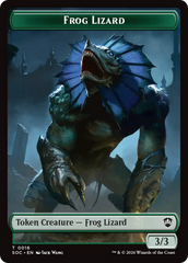 Boar // Frog Lizard Double-Sided Token [Secrets of Strixhaven Commander Tokens] | Jack's On Queen