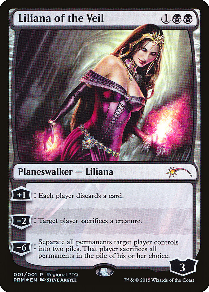 Liliana of the Veil (Regional PTQ) [Pro Tour Promos] | Jack's On Queen