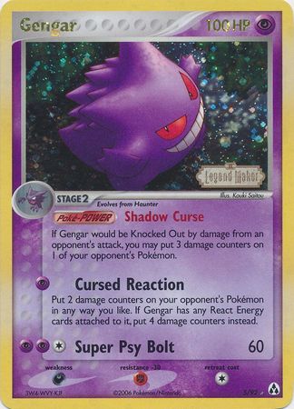 Gengar (5/92) (Stamped) [EX: Legend Maker] | Jack's On Queen