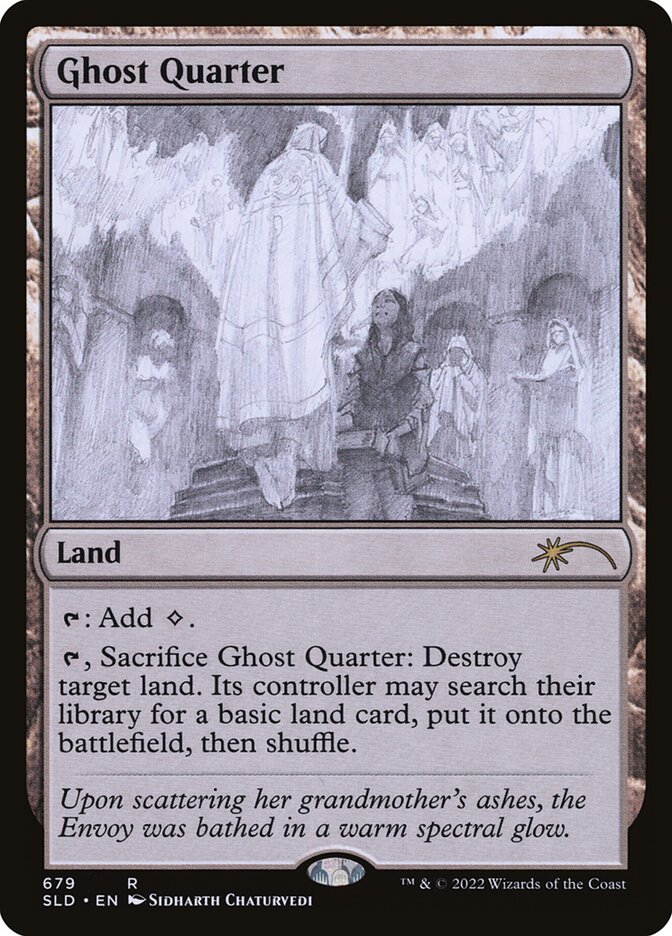 Ghost Quarter (Sketch) [Secret Lair Drop Promos] | Jack's On Queen