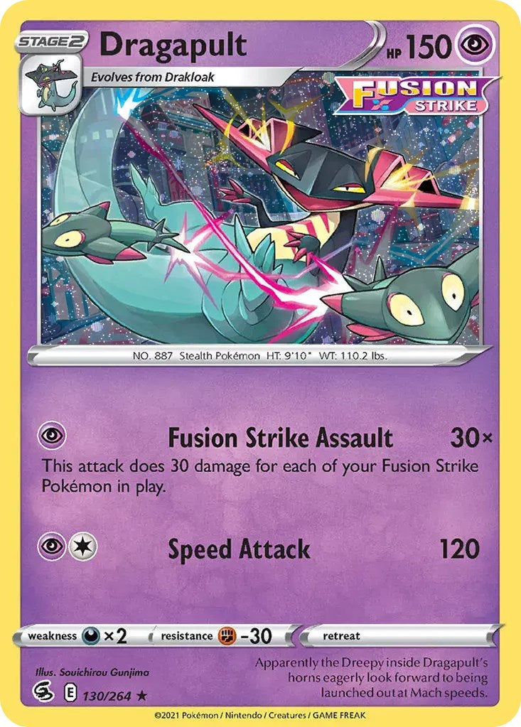 Dragapult (130/264) (Cosmos Holo) [Sword & Shield: Fusion Strike] | Jack's On Queen